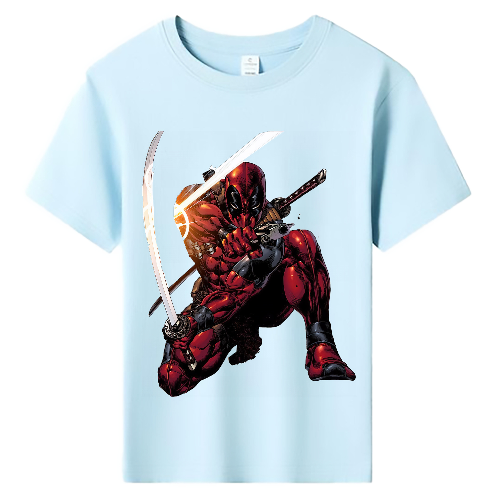 （画像用） Deadpool デッドプール 綿100％キッズTシャツ（フロントプリント）